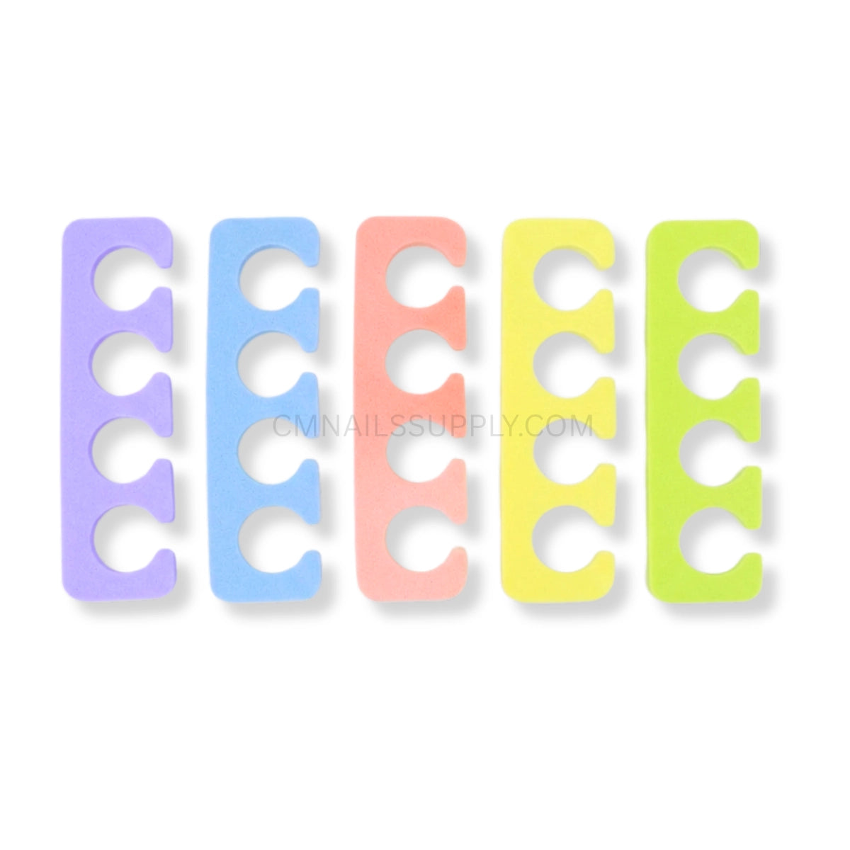 foam toe spacers peach for pedicure nail polish application, buy online in Canada, CM Nails Supply
