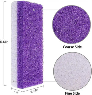 Foot pumice stone with flat and ridged sides for professional pedicure treatments – shop online at CM Nails Supply