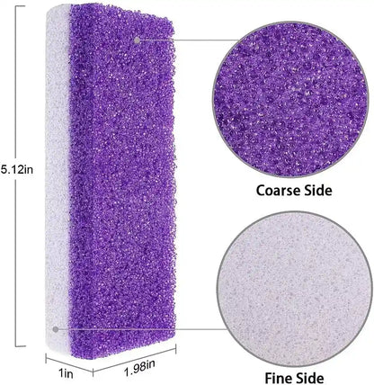 Foot pumice stone with flat and ridged sides for professional pedicure treatments – shop online at CM Nails Supply