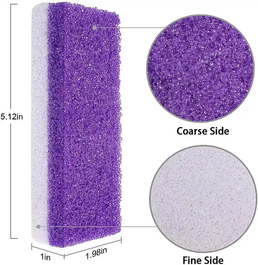 Foot pumice stone with flat and ridged sides for professional pedicure treatments – shop online at CM Nails Supply