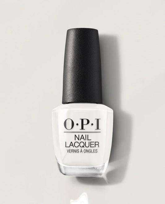 OPI funny bunny nail polish bottle with black cap on a light gray background