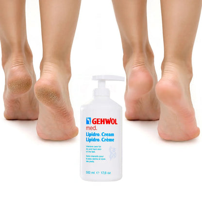 GEHWOL MED Lipidro urea foot cream with sea buckthorn oil and avocado oil for dry feet