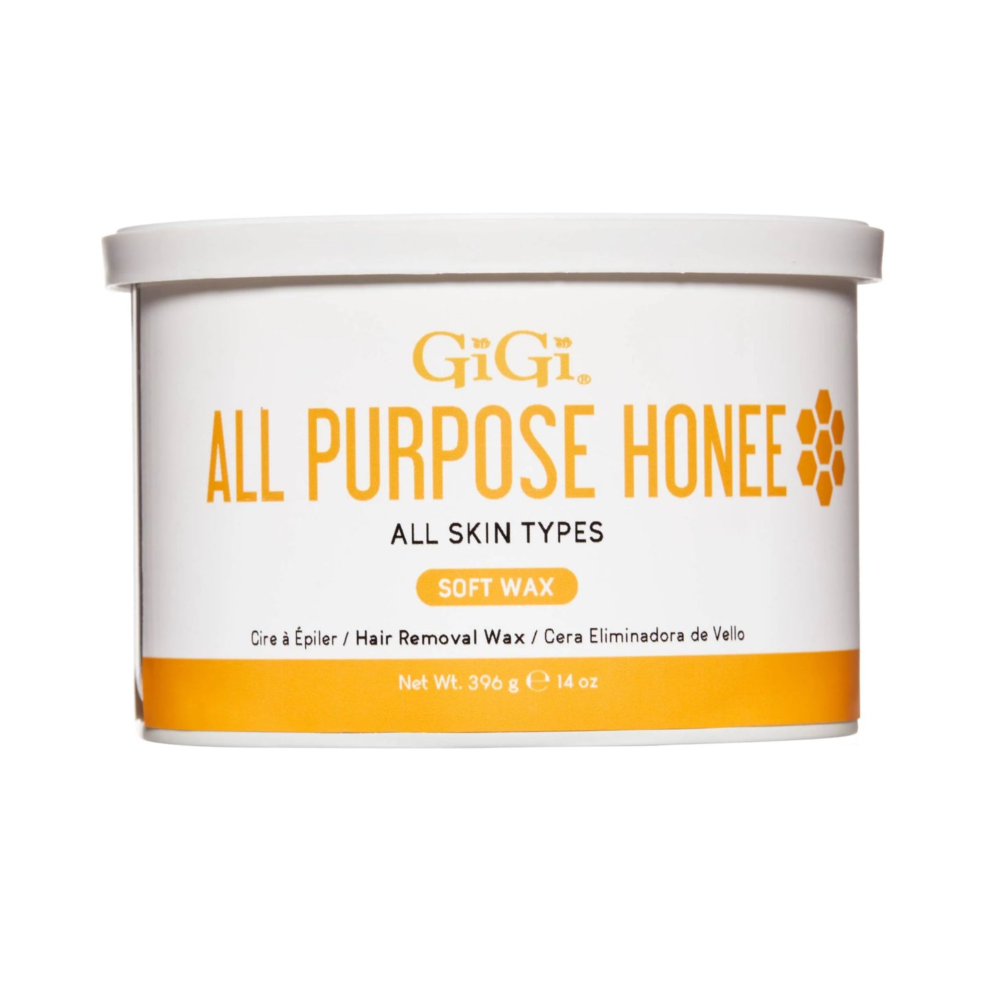 GiGi All Purpose Honee Soft Wax 14oz with beeswax, professional hair removal wax for face and body, GiGi wax Canada