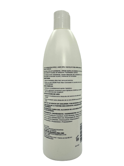 GiGi Post Epilation Lotion 16 oz, smoothes and softens skin after waxing, gentle post wax care