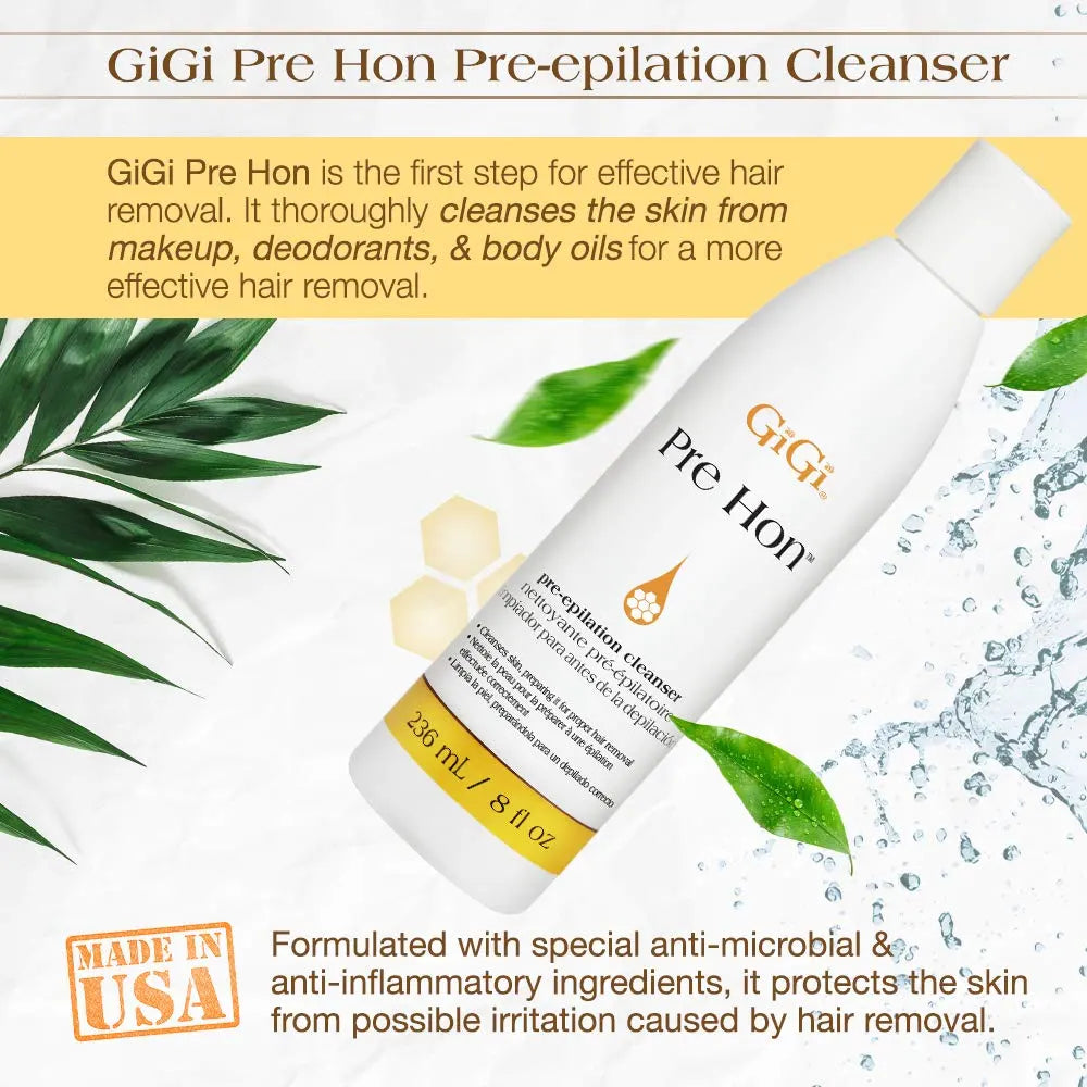 waxing prep cleanser with soothing allantoin skin formula