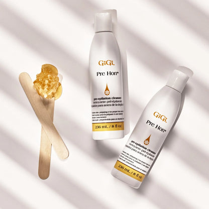 pre waxing cleanser removing oil makeup and deodorant before waxing