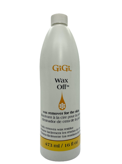 GiGi Wax Off Wax Remover 16 fl oz with aloe vera, soothing post waxing skin care