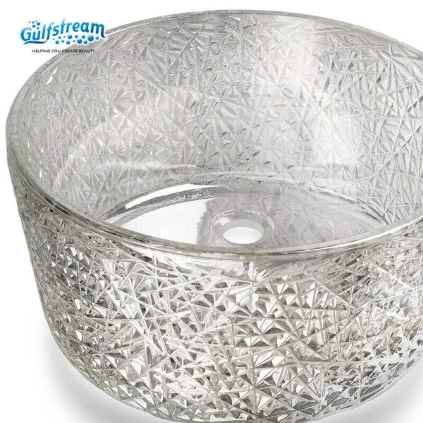 La Peria Pedicure Spa Chair Bird Nest crystal bowl close up