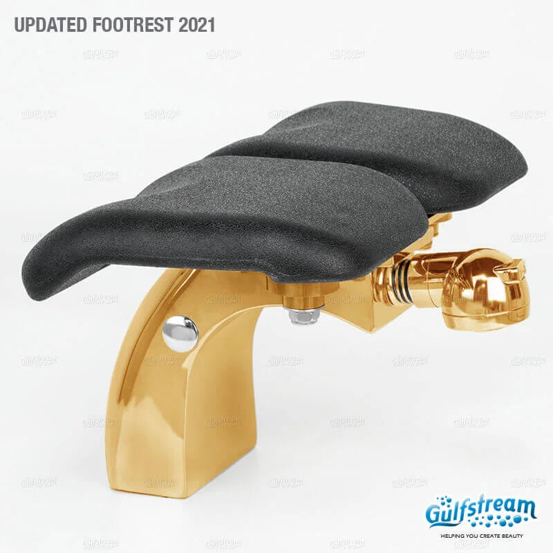 Footrest detail for the Gulfstream Lavender 3 Spa pedicure chair