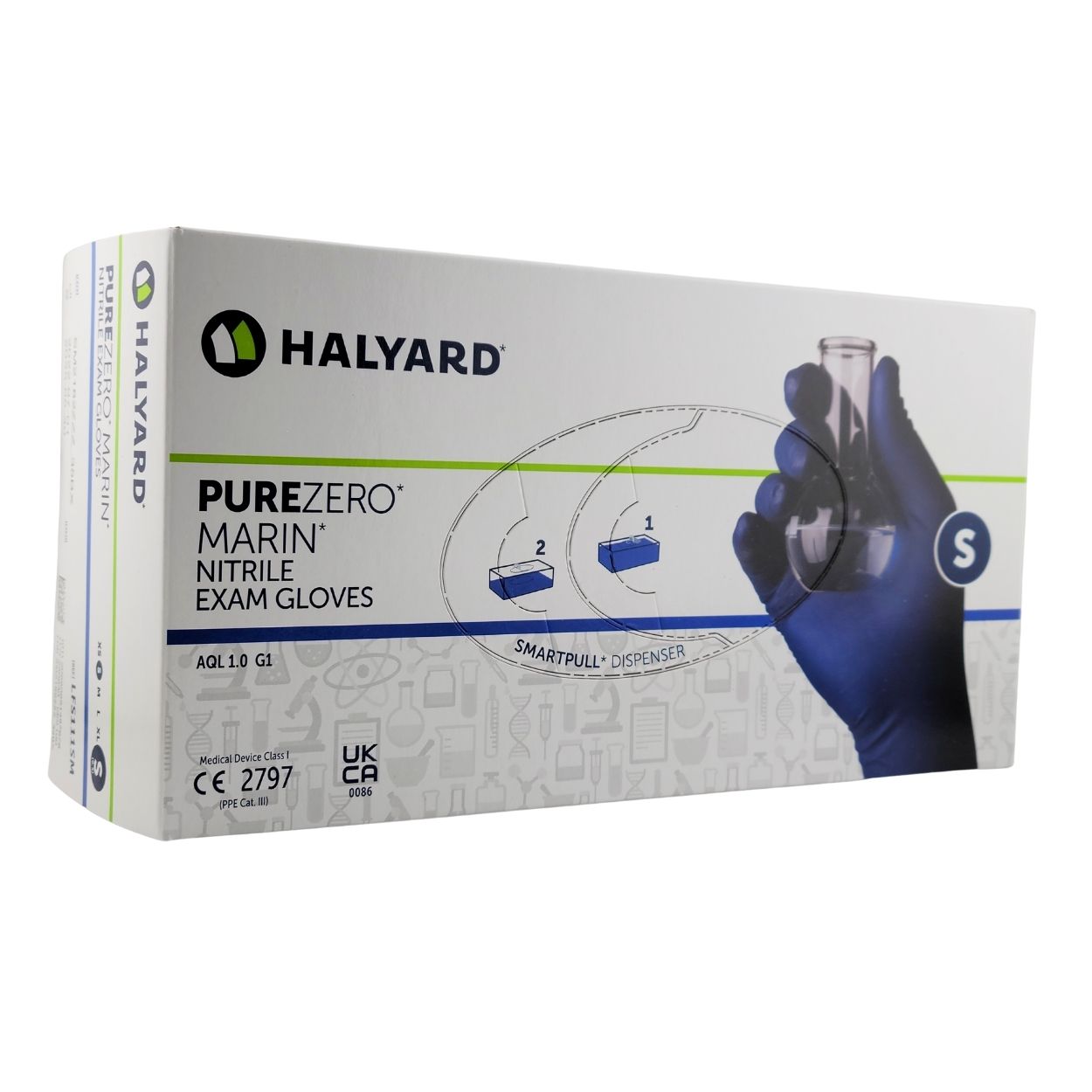 Halyard PUREZERO MARIN Nitrile Exam Gloves - 6 Mil | Latex Free - CM Nails & Beauty Supply