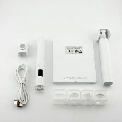 White handheld UV nail lamp pen for professional flash curing