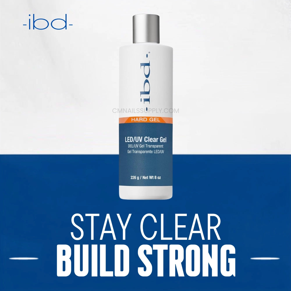 IBD gel builder clear 8oz professional salon supply bottle sold online in Canada
