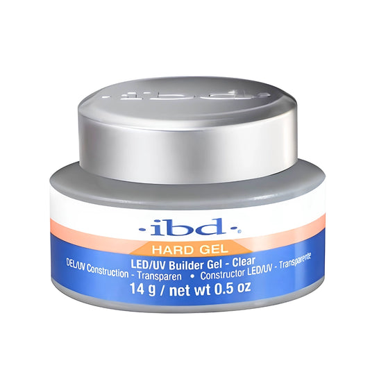 IBD hard gel LED UV builder clear 14g 0.5oz bottle for professional nail technicians in Canada