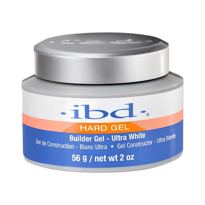iBD hard gel LED UV builder ultra white 56g 2oz jar for professional nail technicians in Canada
