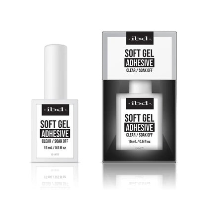 IBD soft gel adhesive 0.5oz LED nail tips Canada professional use