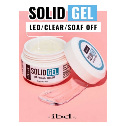 IBD solid gel rhinestone and charm adhesive for nail technicians
