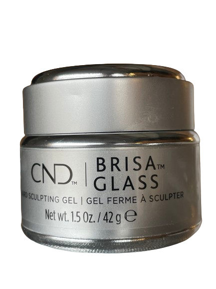 CND Brisa UV Sculpting Gel - Glass Verre CRYSTAL Sheer | Net wt 42g or 1.5Oz |