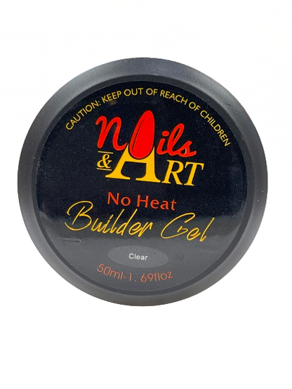 Nails & Art | No Heat Clear Builder Gel | 50ml-1.69 Oz - CM Nails & Beauty Supply