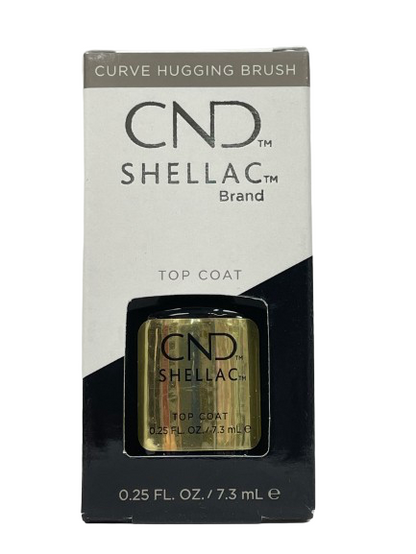 CND Shellac Top Coat – 0.25 fl oz / 7.3 mL - CM Nails & Beauty Supply