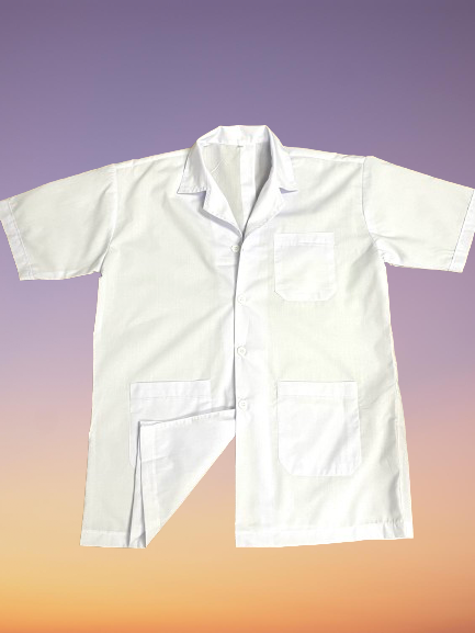 Lab Coat for Men - Women | Short Length Short  Sleeve | White Colour | Size XL-0| L-1 | M-2 | S-4.