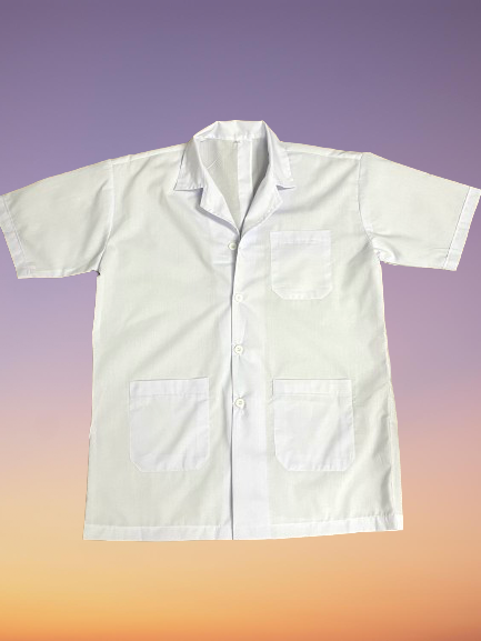 Lab Coat for Men - Women | Short Length Short  Sleeve | White Colour | Size XL-0| L-1 | M-2 | S-4.