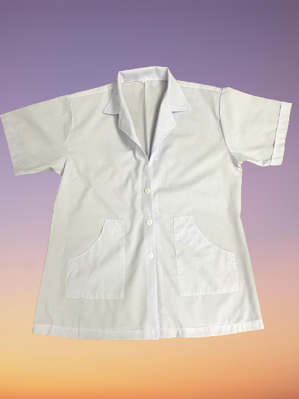 Lab Coat for Men - Women | Short Length Short Sleeve | White Colour | Size XL-0| L-1 | M-2 | S-4. - CM Nails & Beauty Supply