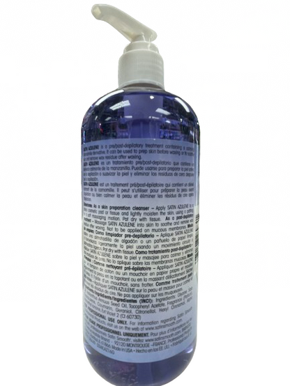 Satin Smooth | Satin Azulence | Pre/ Post | 16 fl Oz. - CM Nails & Beauty Supply