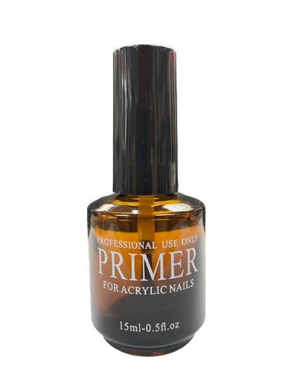 0.5oz Refillable Nail Bottles – Primer, Base, Top Coat | Amber Glass - CM Nails & Beauty Supply