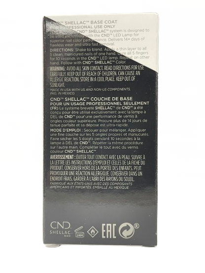 CND Shellac - Base Coat 0.25 oz (7.3 ml) - CM Nails & Beauty Supply