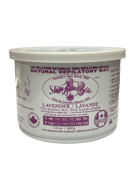 Natural Soft Wax - Lavender | For Sensitive Skin | (14 oz) | Sharonelle