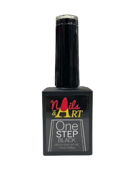 Nails & Art - OSJ Black | One Step Jell Gel Polish Black - CM Nails & Beauty Supply