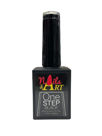 Nails & Art - OSJ Black  | One Step Jell Gel Polish Black