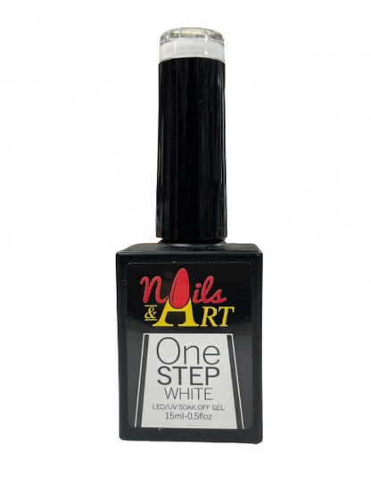 Nails & Art - OSJ White | One Step-Gel Polish | White - CM Nails & Beauty Supply