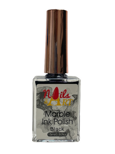 Nails & Art - Black - Marble Ink Polish