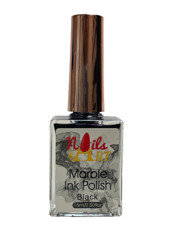 Nails & Art - Black - Marble Ink Polish