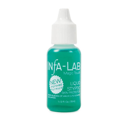 Infalab Magic Touch Skin Protector liquid latex cuticle barrier bottle on white background.