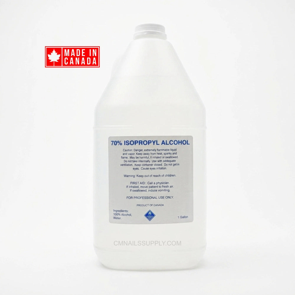 Isopropyl alcohol 70% gallon bottle for professional nail salons, barber shops, tattoo, spas in Canada
