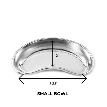 Durable stainless steel sterilizing tray for manicures and pedicures available online.
