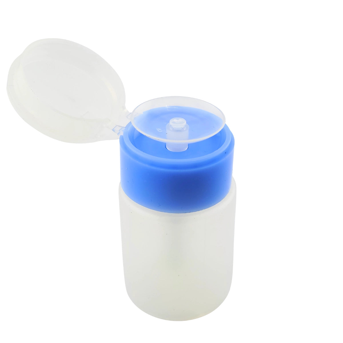 Leak-proof liquid pump bottle for nail salon workstations
