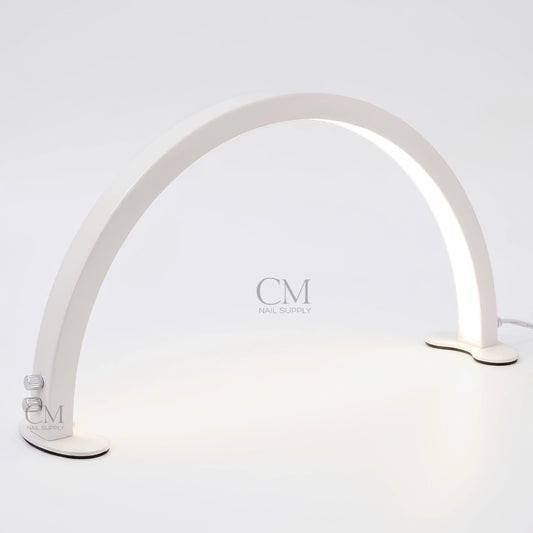 LED moon nail desk lamp with aluminium and metal frame for manicure tables