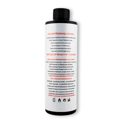 TPO free gel top coat curing under LED lamp in 30 seconds with no sticky residue