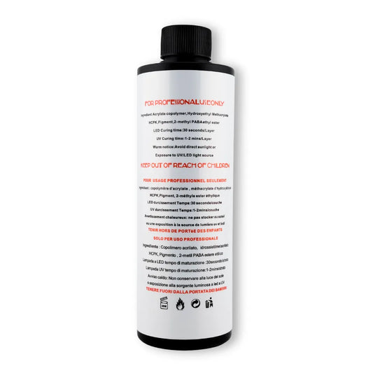 TPO free gel top coat curing under LED lamp in 30 seconds with no sticky residue