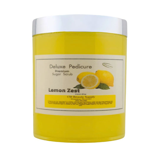 Lemon Zest exfoliating pedicure sugar scrub for soft smooth feet