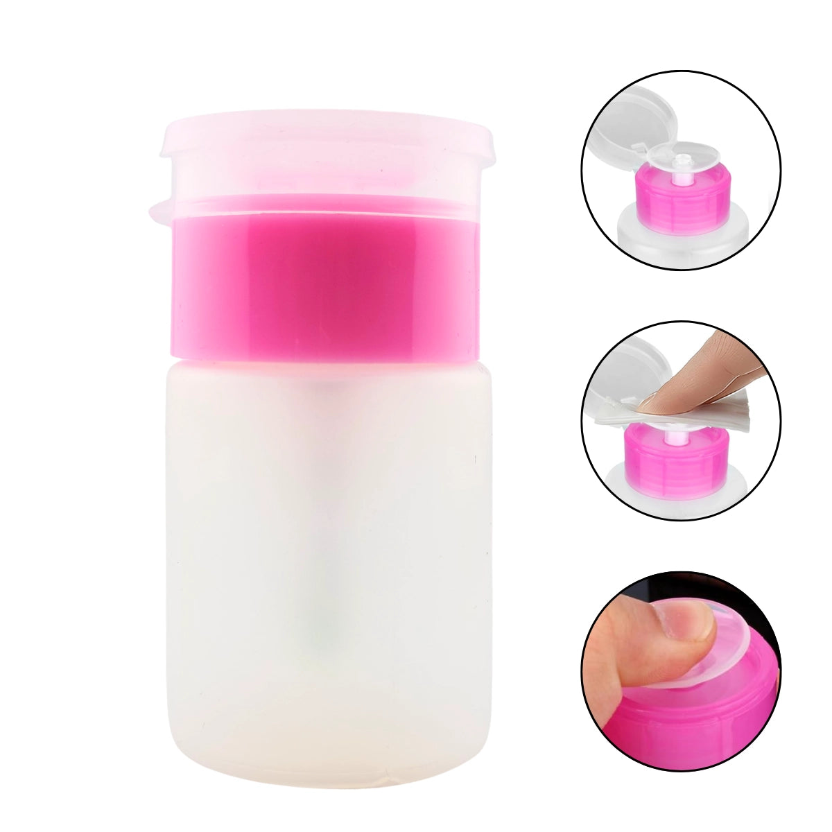 4 oz clear chemical resistant liquid pump bottle dispenser