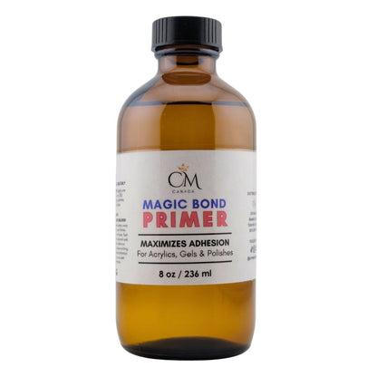 Magic Bond Nail Primer 4 oz – Professional Non-Burning for Acrylic & Gel Nails - CM Nails & Beauty Supply