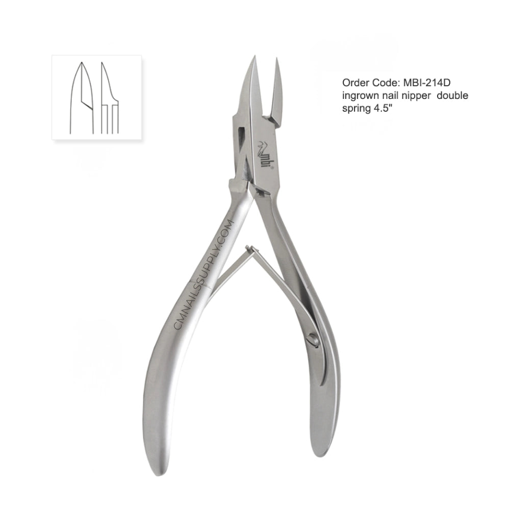 best cuticle nipper mbi-214 double spring 4.5 inch ingrown nails professional canada