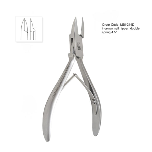 best cuticle nipper mbi-214 double spring 4.5 inch ingrown nails professional canada
