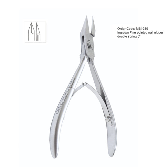 best cuticle nipper mbi-219 ultra fine pointed double spring 5 inch professional canada