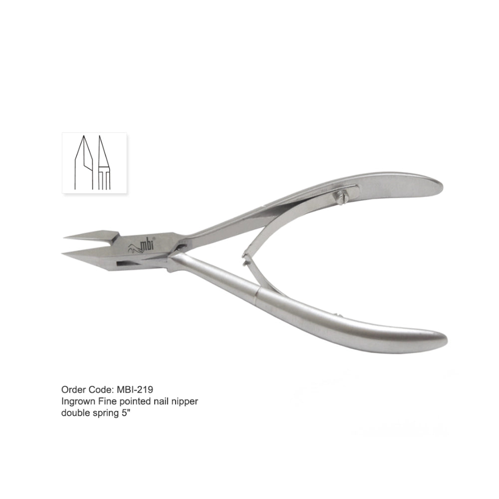 best cuticle nipper mbi-219 ultra fine pointed double spring 5 inch professional canada
