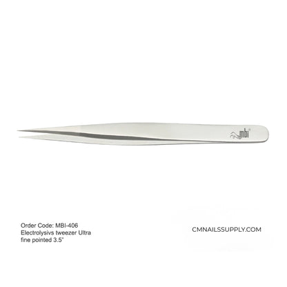best electrolysis tweezers mbi-406 ultra fine pointed 3.5 inch professional hair removal canada